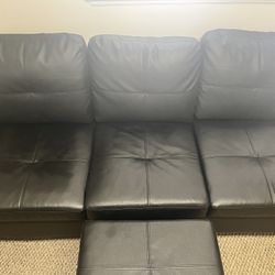 Black Leather Couch