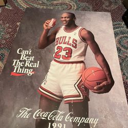 Michael Jordan Chicago Bulls Coca-Cola POSTER 