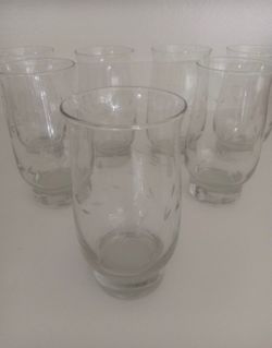 Vintage Princess House Heritage Set Of 7 18oz Crystal Glasses ✨$95 For SET✨