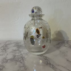 Vintage Art Glass Perfume Bottle 
