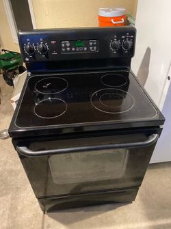 GE Electric Glass Top Stove Oven