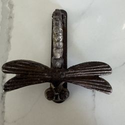 Antique Cast Iron Dragonfly Door Knocker