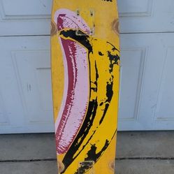 Andy Warhol Banana Skateboard Deck!