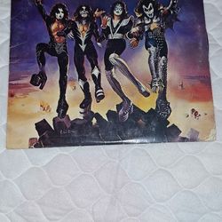 Kiss Destroyer Vinyl LP 33 Record W/ Shout It Out Loud Jacket