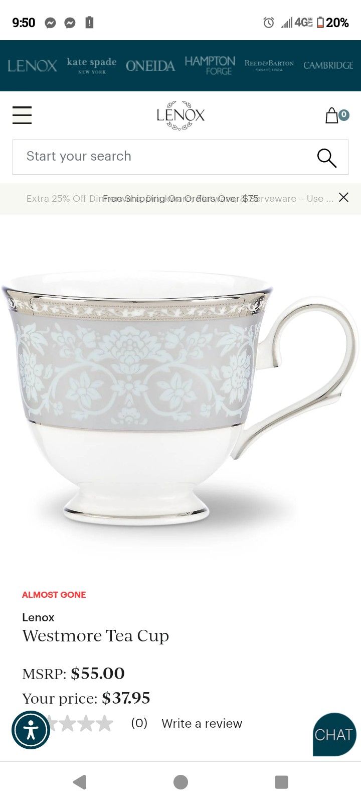 Lenox Fine China Cups And Plates