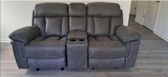 Ryder Gliding Reclining Console Loveseat