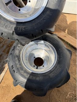 Ams aluminum Atv rims on 22/11/9 paddles