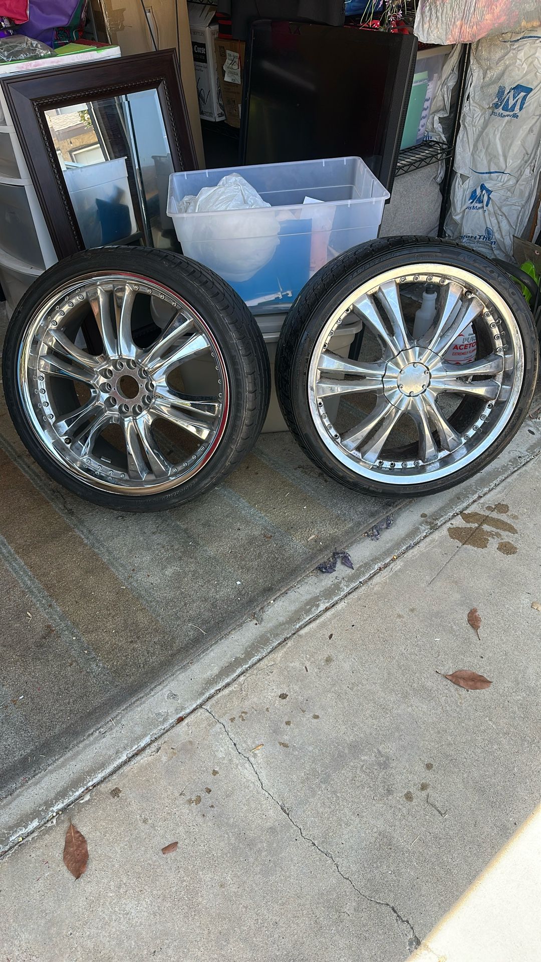 245/35r20 Chrome Rims Set Of 4