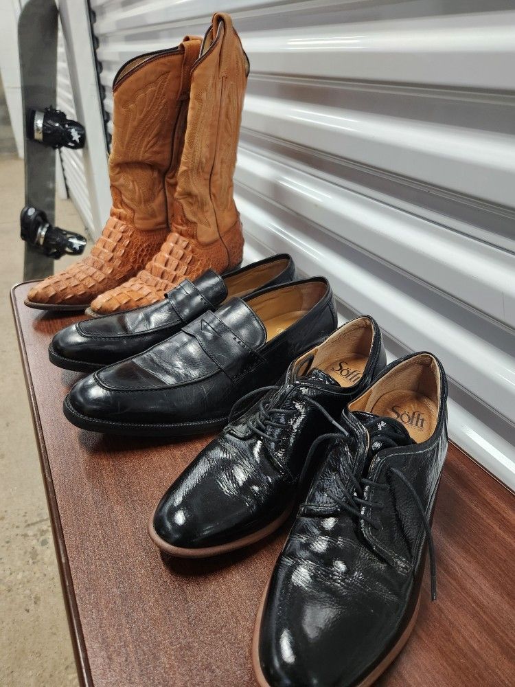 boxes of used shoes & boots....$50 a box or $10 per pair shoes, $20 for cowboy boots, Ugg, or Timbs