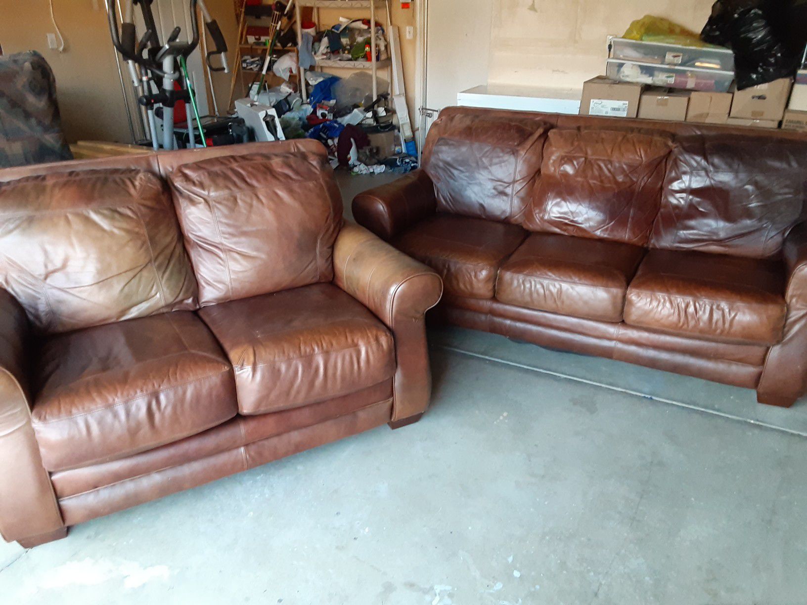Leather couches - make offer