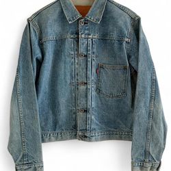 Vintage Buckleback LEVI'S BIG E SELVEDGE J02 Buttons Japanese Jacket