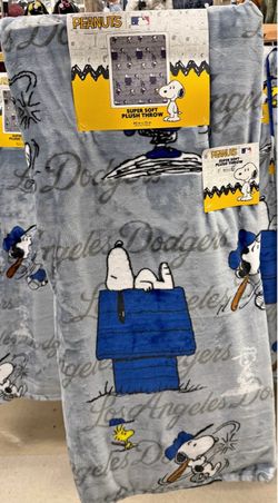 Peanuts Dodgers Blanket