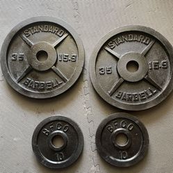 Olympic Weight Plates.             75 Dollars 