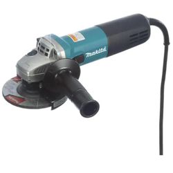 7.5 Amp Corded 4-1/2 in. Easy Wheel Change Compact Angle Grinder with Grinding Wheel, Wheel Guard and Side Handle