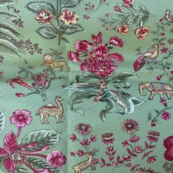 Vintage Luberon collection cotton duck fabric upholstery 4.5 yards X 56” wide.