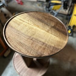 Hand Made Walnut End Table