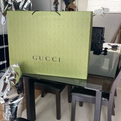 extra large gucci green paper bag