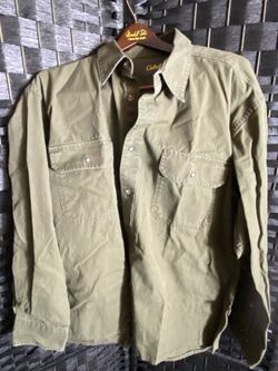 Mens Cabelas xl green work man’s shirt