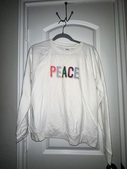 Soft White “Peace” Sweatshirt