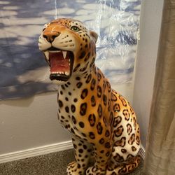 Supreme Hand Painted Monumental Porcelain Jaguar Sculpture from Spring Summer 2023 is valued at $9,440.