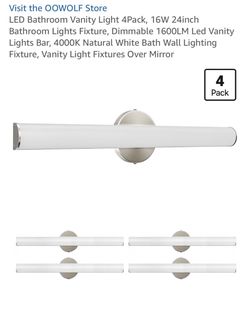 OOWOLF LED Vanity Light Bar 4-Pack