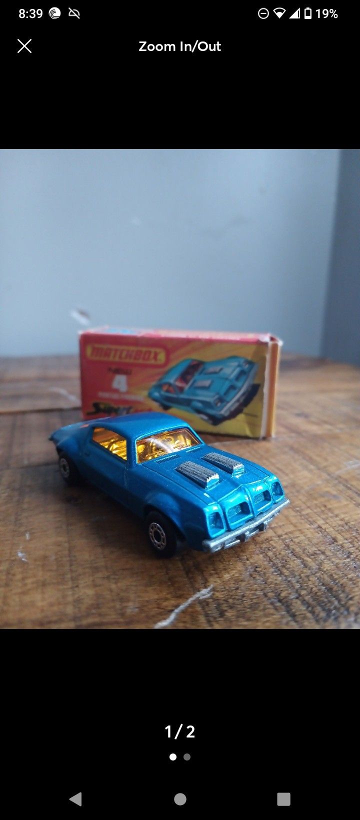 1975 Pontiac Firebird Matchbox Car