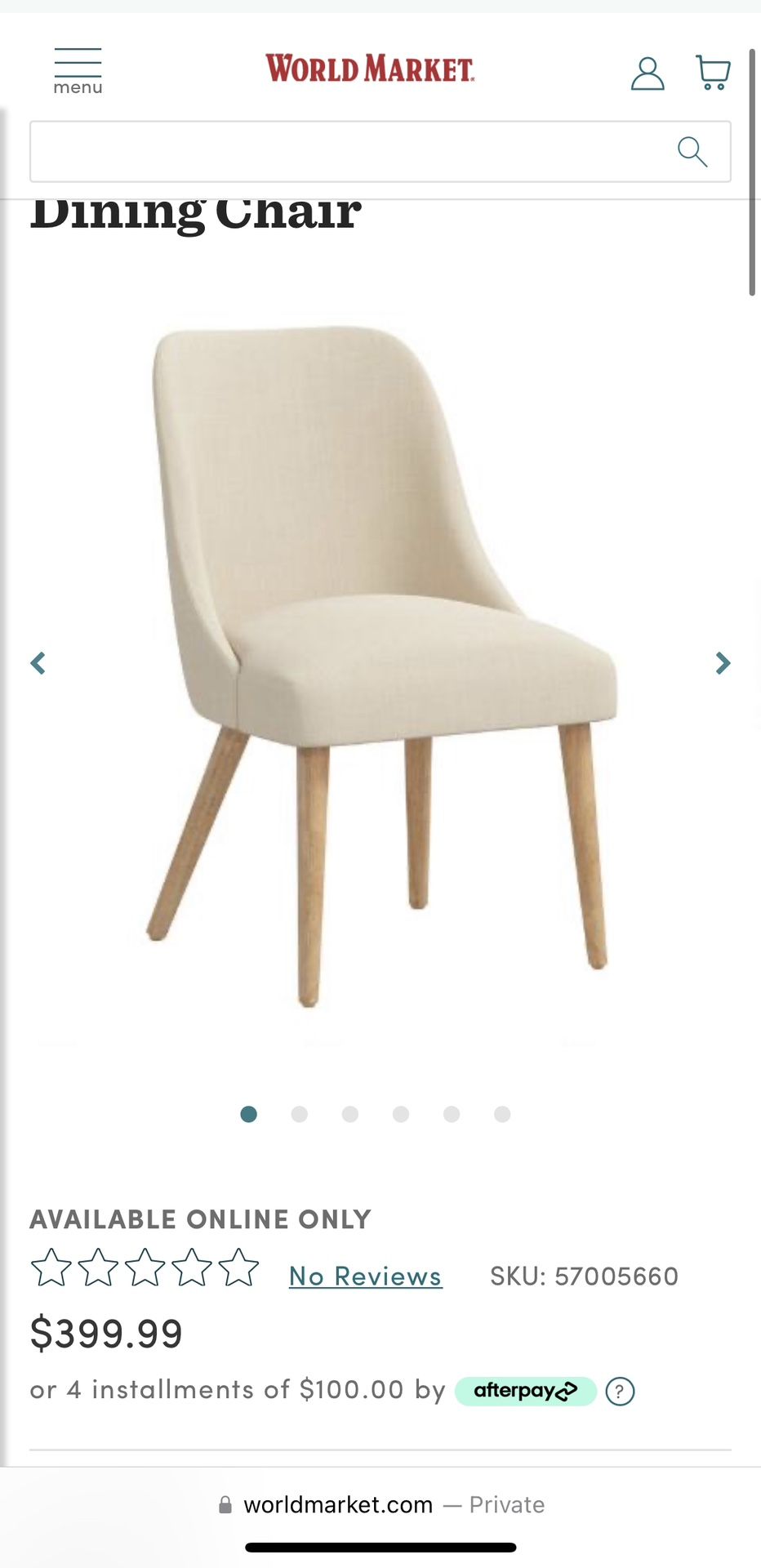 4 World Market Chairs