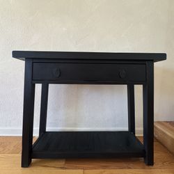 Black Wood Console Table 