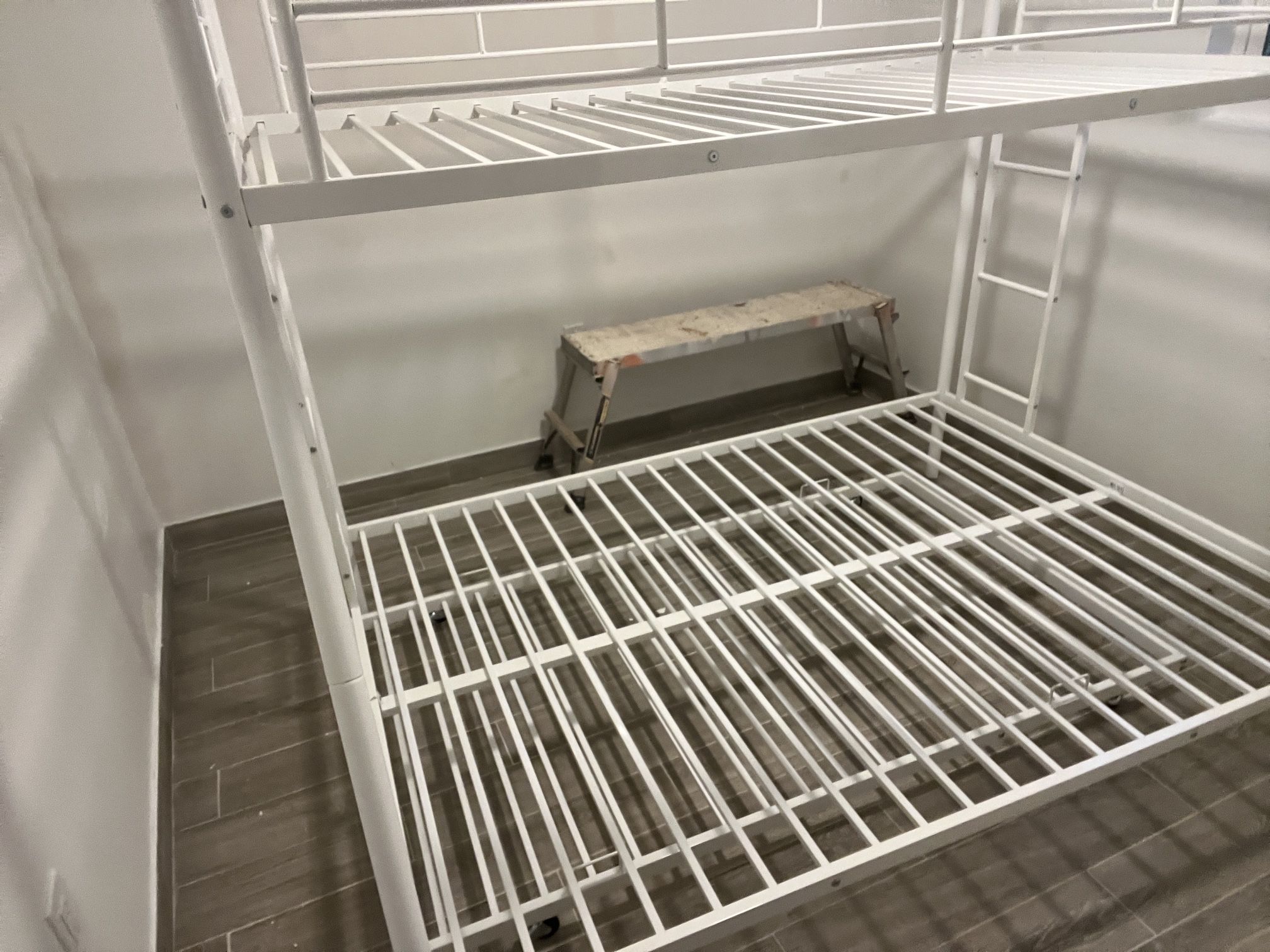 White Metal Bunk Bed Almost New