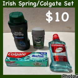 Irish Spring Colgate Set