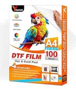 DTF Transfer Film - A4 Size (8.3” X 11.7”) 500 Sheets
