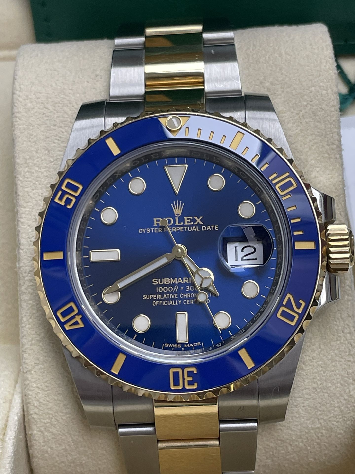 Rolex Submariner 2019 Yellow Gold With Box & Papers