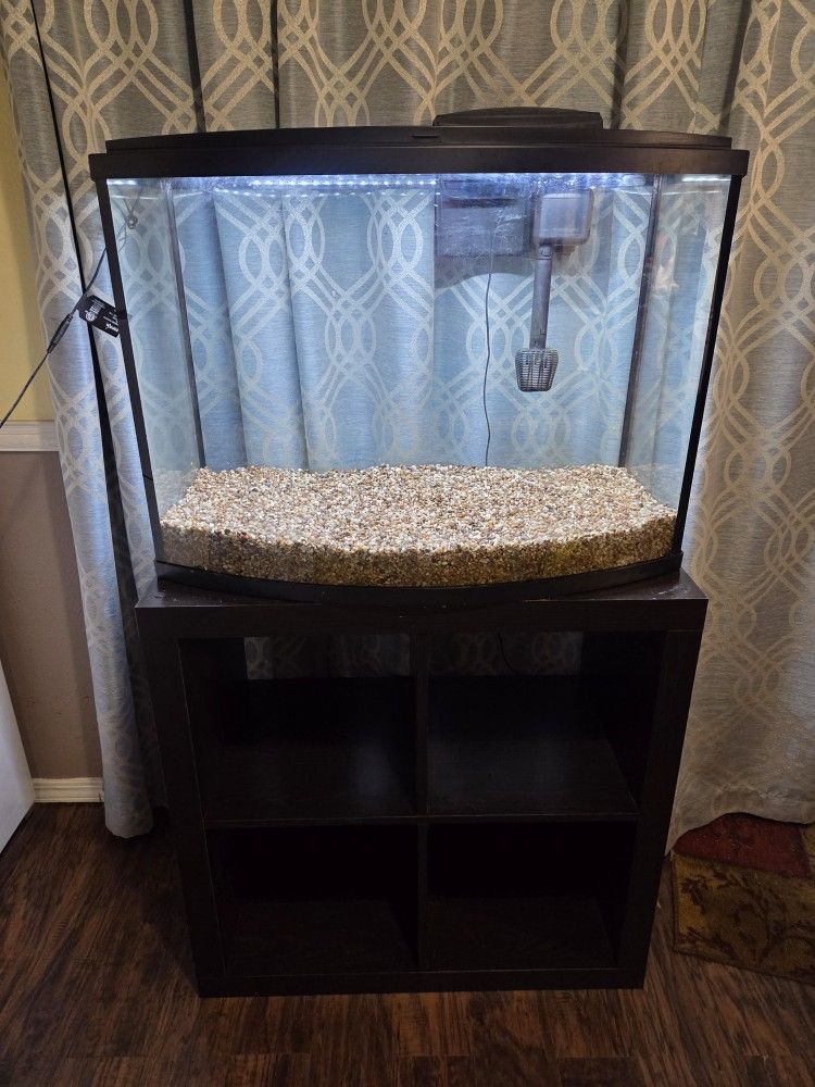 36 Gal Bowfront Aquarium And Stand
