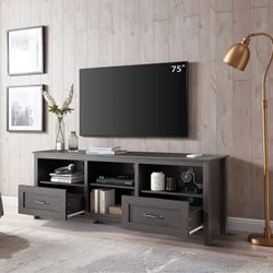 Modern 70.08 Inch TV Stand with 2 Drawers & 4 Storage Compartments – Fireplace Not Included