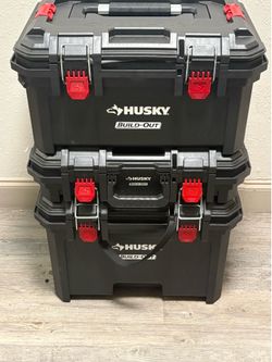 Husky Build-Out 3-Piece Modular Tool Box Storage System - Like New