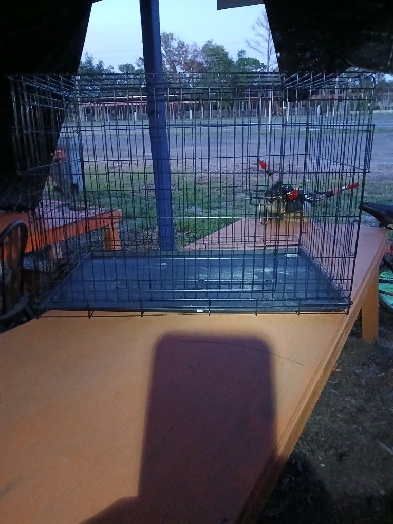 Large Dog Cage 3ft Long X 2 1/2 Wide X  2 1/2 Tall