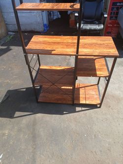 Bakers shelf with drawer that open and close easy asking 50 dollars must pick up in Fresno california cash on
