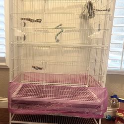 XL Bird Cage With All Accessories Needed