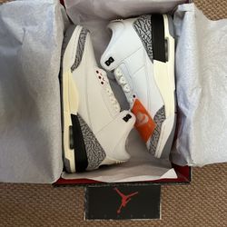 DS Jordan 3 Reimagined Gs Size 5.5y,6y,6.5y,7y