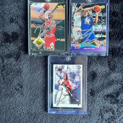 Autographed, Michael Jordan, Scottie Pippen, And Shaquille O’neal