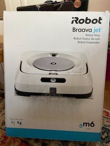 Braava jet m6 Robot Mop Wi-Fi Connected white Model m6110