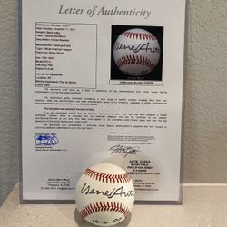 Gene Autry Autographed JSA Authenticated OAL Baseball