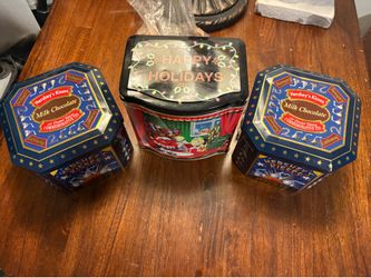 2000 Millennium Hersheys M&Ms & Kisses Tin Cans