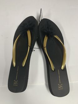INC International Concept Women’s Flip Flop Back Sandals Size 8-9 Women NWT 