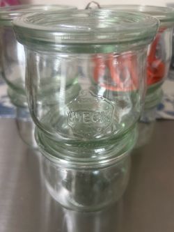 Weck 746 1/5 liter tulip jar , 12.5 oz set of 6