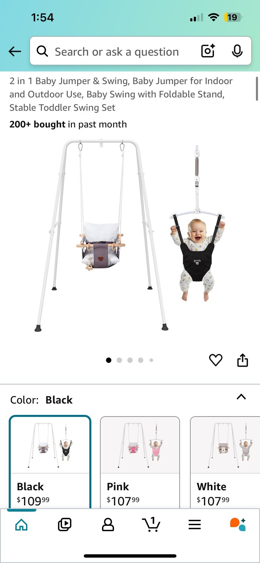 Baby Swing + Jumper