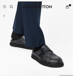 Louis Vuitton Sandals LV Easy Line Mule Black Eclips Monogram
