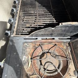 Grill with burner