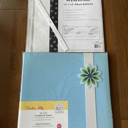 NEW: 12” x 12” Scrapbook Album and Refill Page Kit