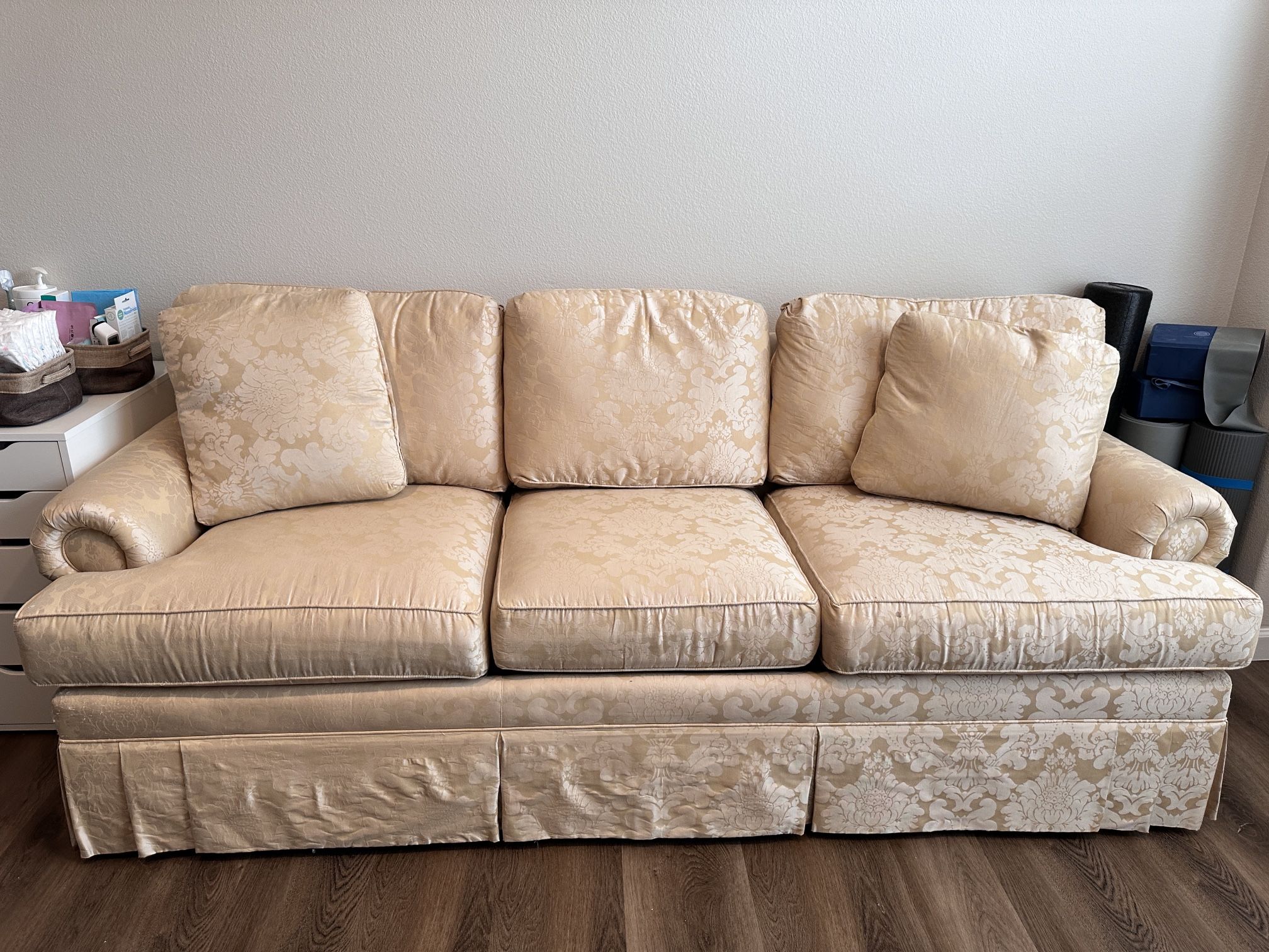Thomasville Japanese-style floral pattern 3-Seater Sofa